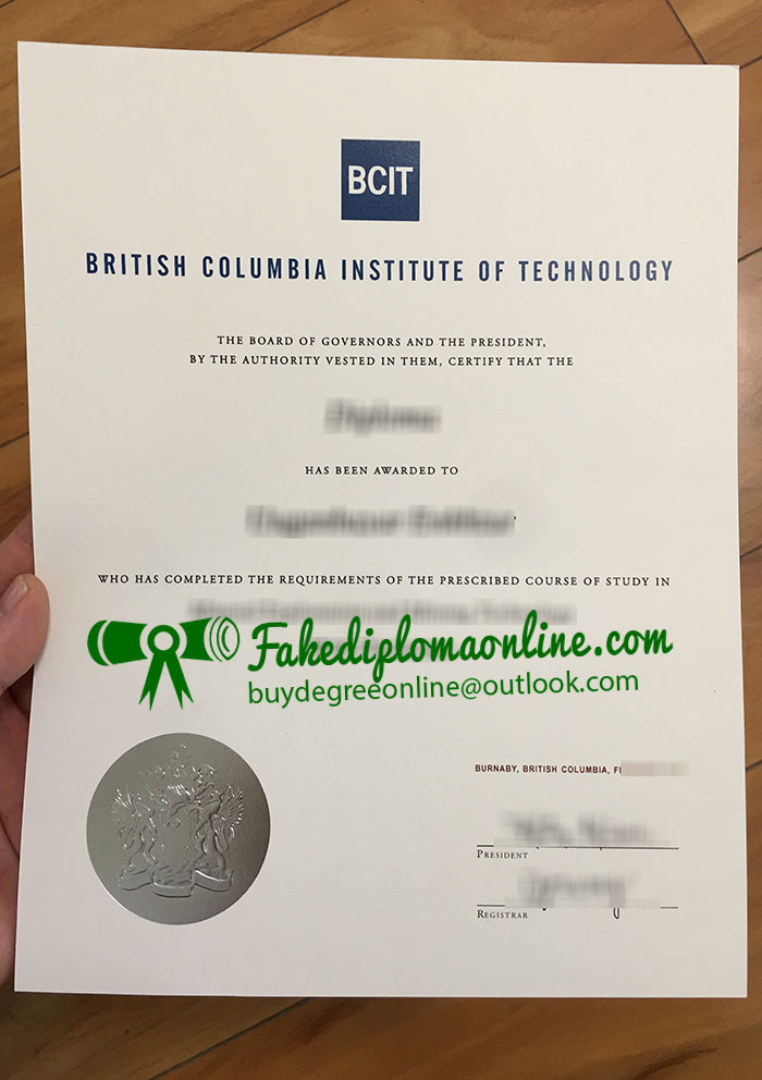 BCIT diploma