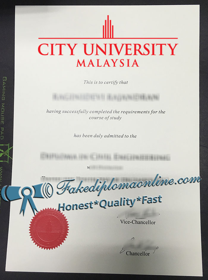 City University Malaysia diploma