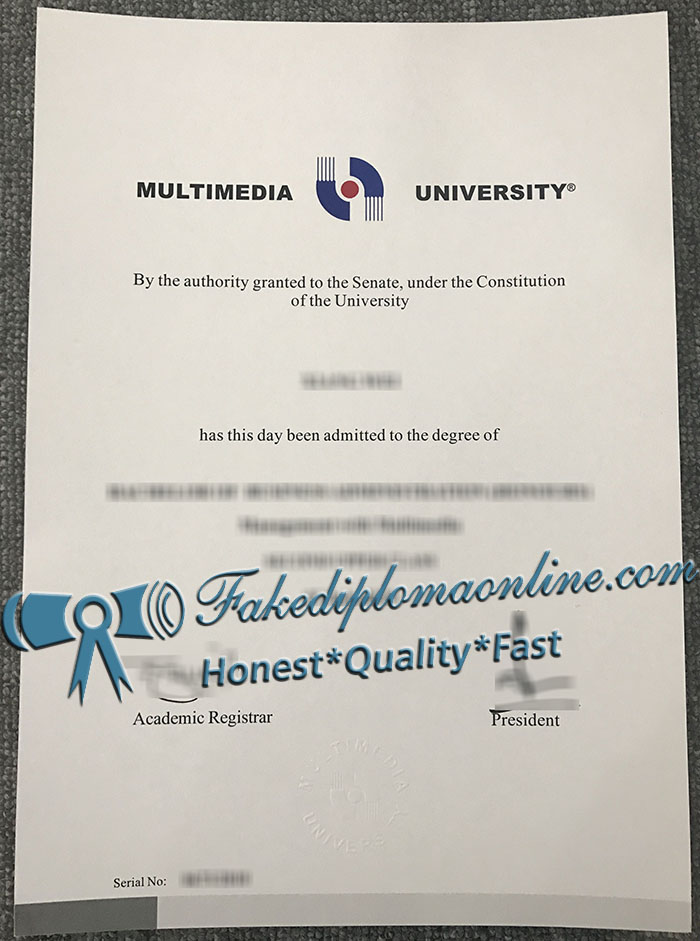 Multimedia University diploma