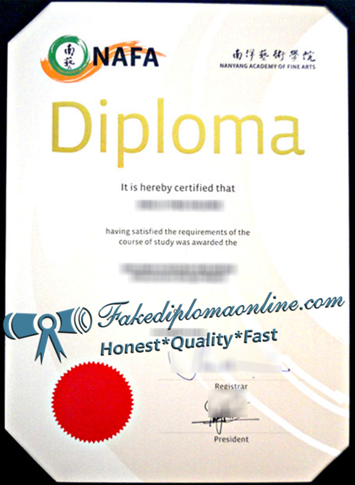 Nanyang Academy of Fine Arts fake diploma