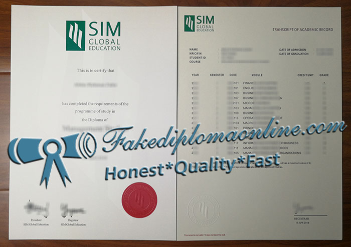 SIM Global Education diploma