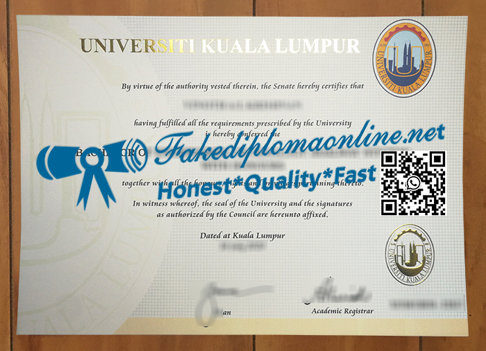 University of Kuala Lumpur diploma