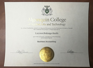 Algonquin College diploma