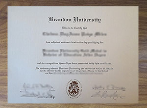 Brandon University diploma