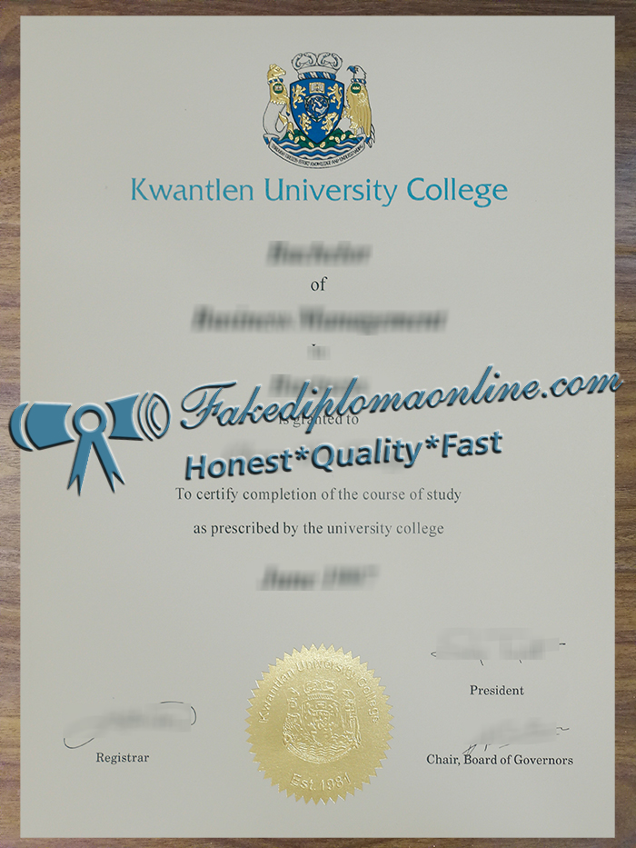 Kwantlen University College diploma