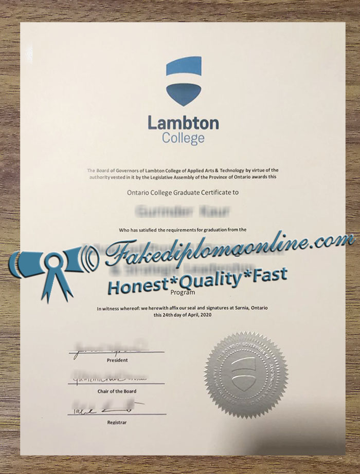 Lambton College diploma