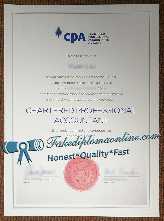 cpa ontario certificate