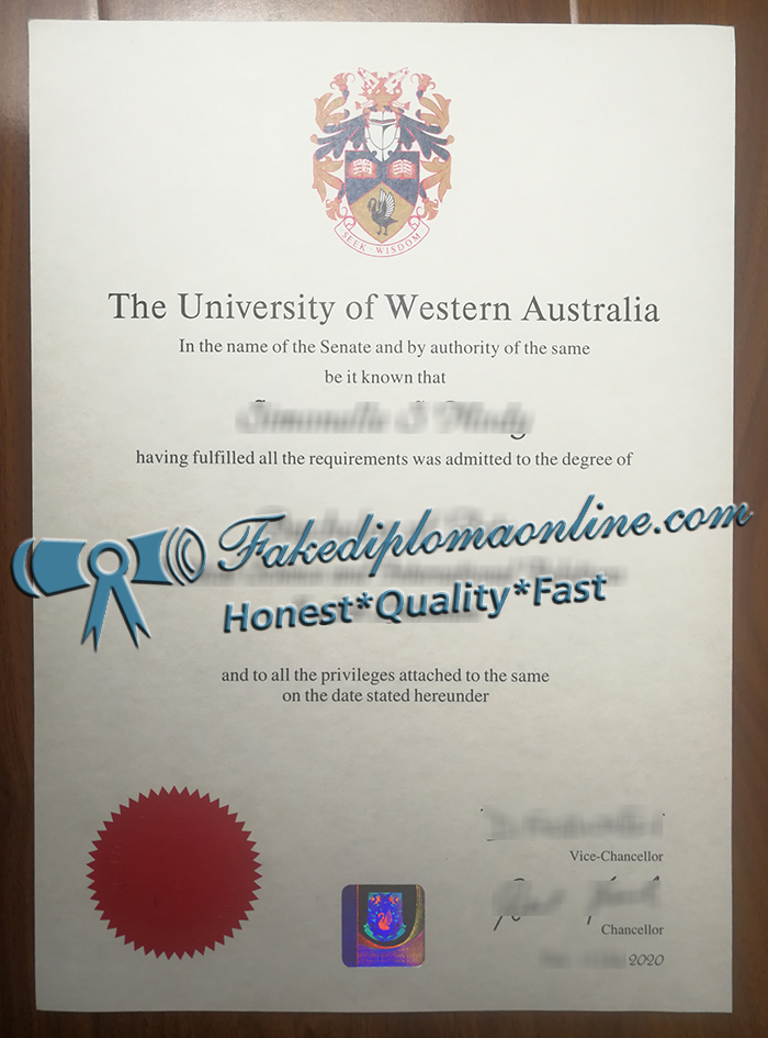 University of Western Australia degree