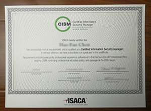 CISM certificate