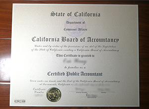 California CPA certificate