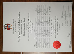 FRCA certificate