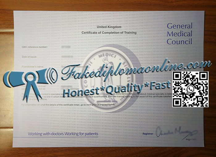 General Medical Council certificate