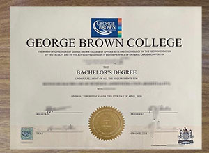 George Brown College diploma