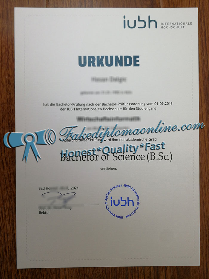 IUBH Internationale Hochschule degree