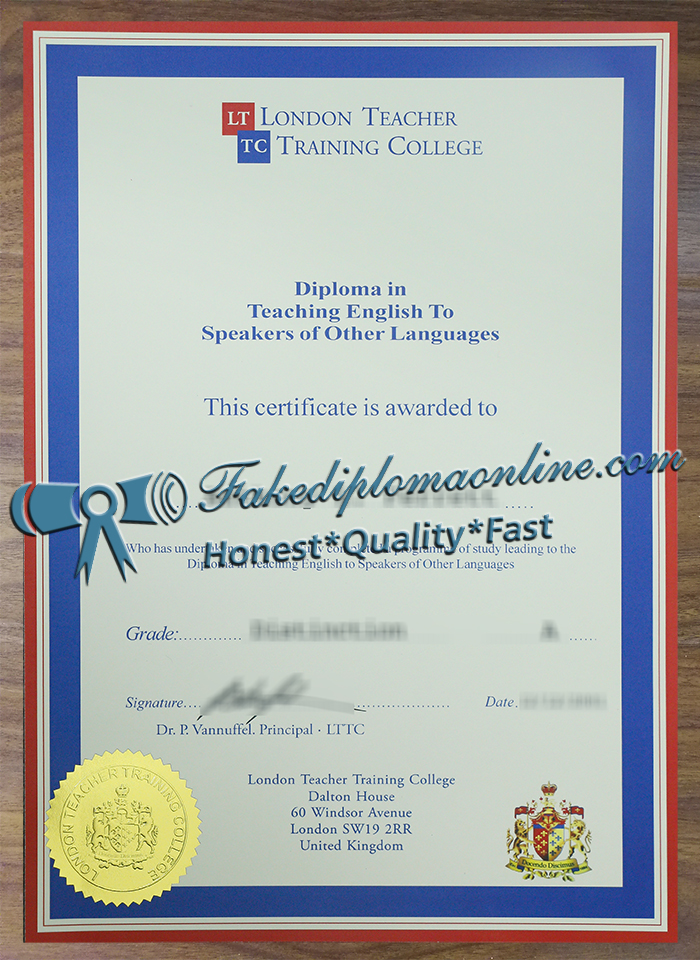 LTTC diploma in TESOL