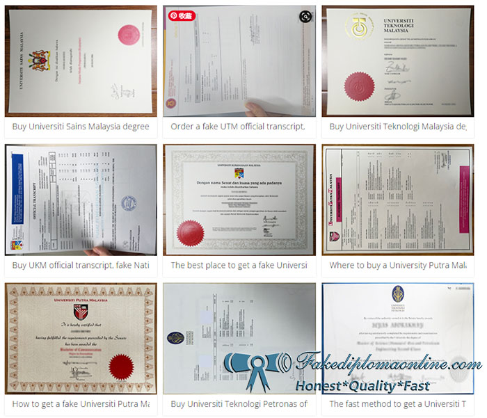 Malaysia diploma samples