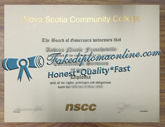 Nova Scotia Community College diploma