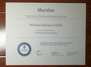 Sheridan College diploma