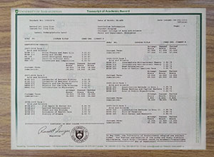 University of Saskatchewan transcript