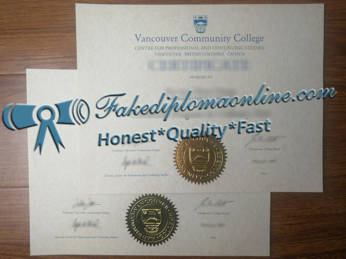 Vancouver Community College diploma