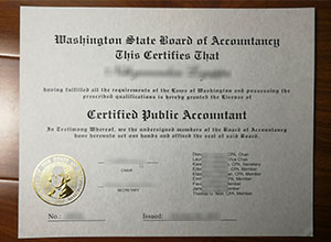 Washington CPA license