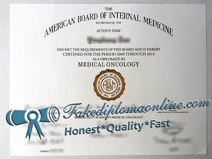 ABIM certificate