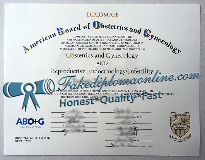 ABOG certificate