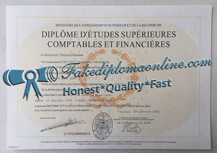 Académie de Paris diploma