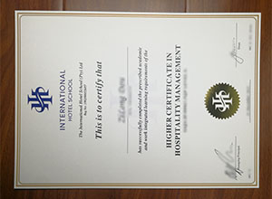 International Hotel School certificate