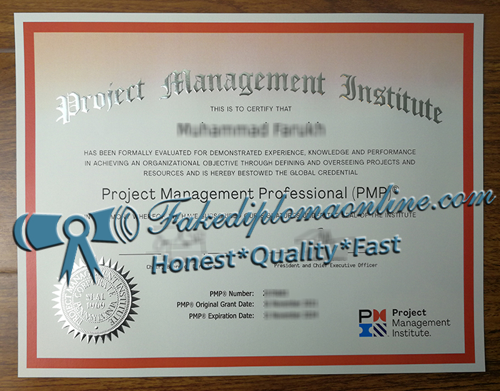 PMP certificate