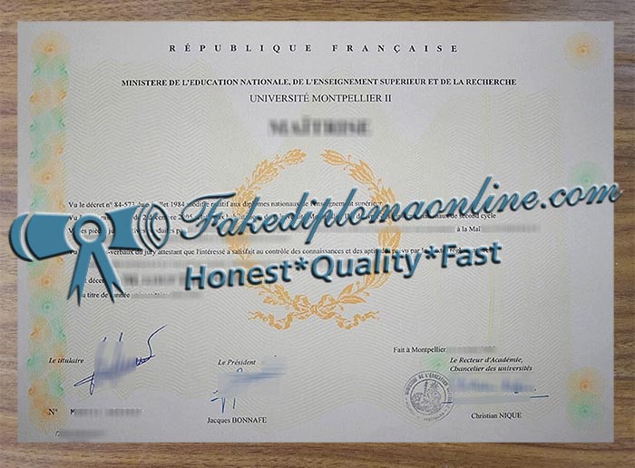Université Montpellier-II diploma