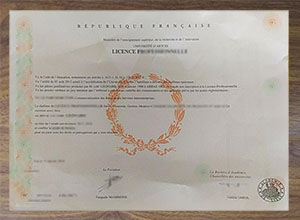 Université d'Artois licence
