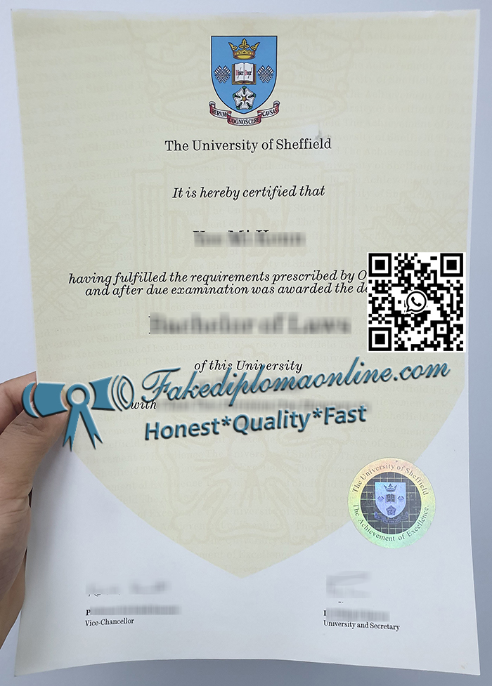 University of Sheffield diploma