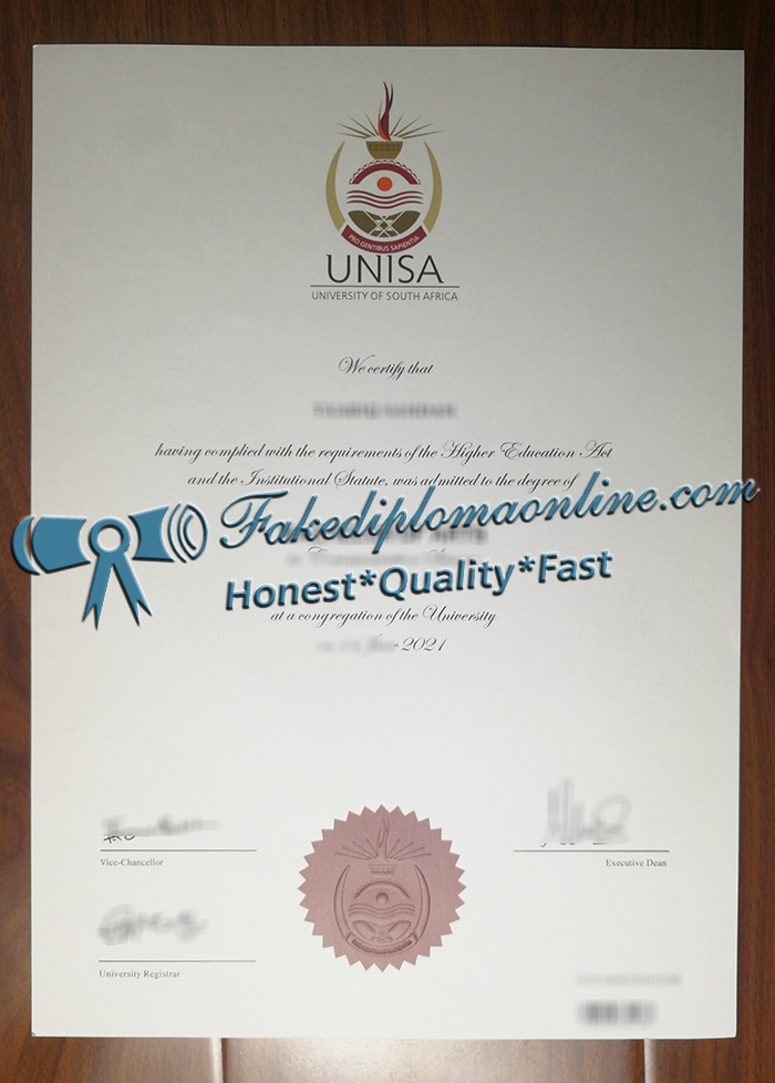 University of South Africa degree