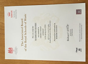 ABRSM certificate