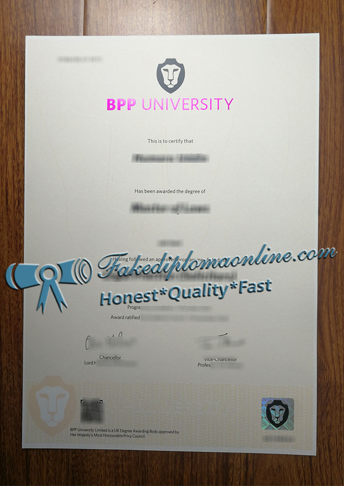 BPP University diploma