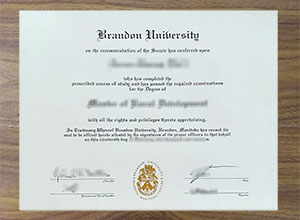 Brandon University diploma