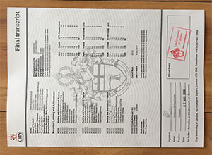 City University of London transcript