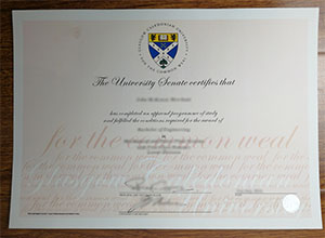 Glasgow Caledonian University diploma