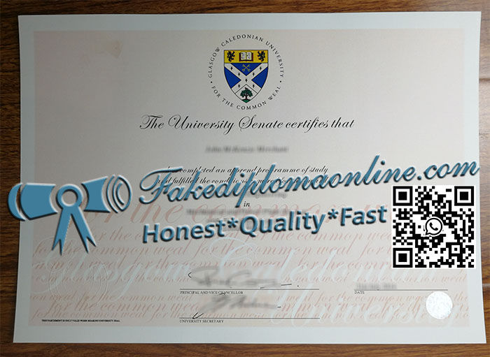 Glasgow Caledonian University diploma
