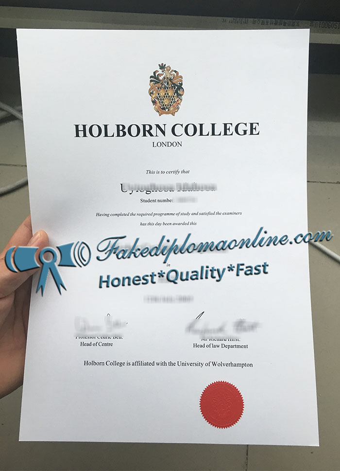 Holborn College diploma