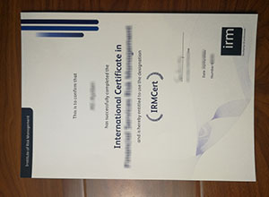 IRM International Certificate