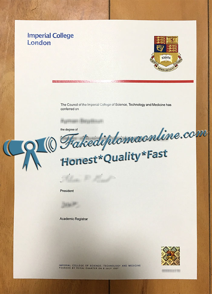 Imperial College London diploma
