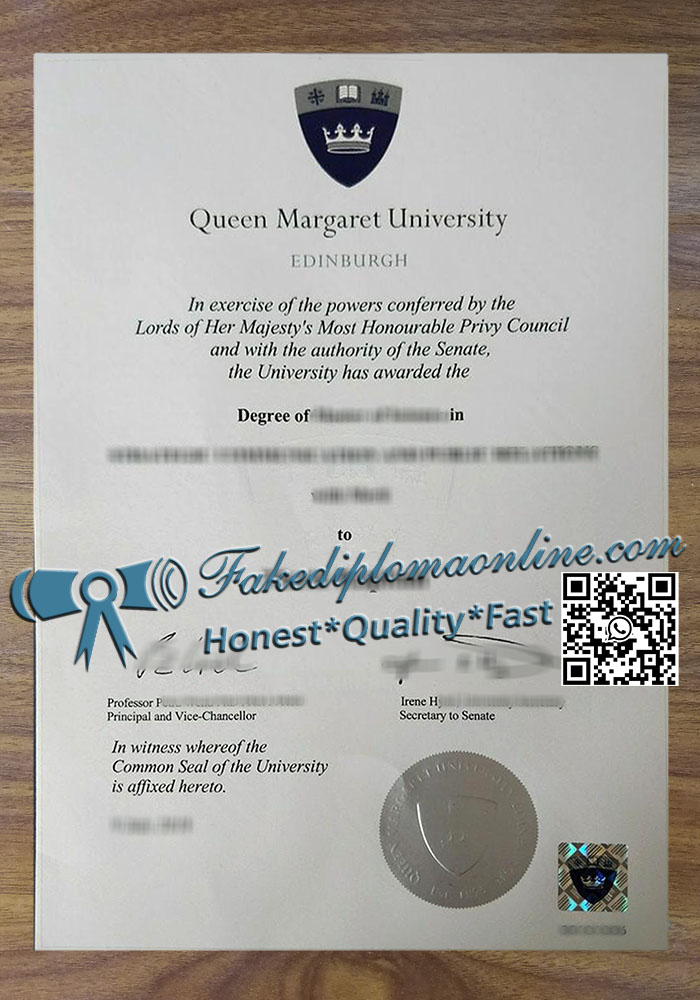 Queen Margaret University diploma