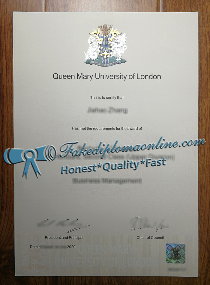 Queen Mary University London diploma