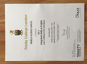 Trinity College London ISE certificate