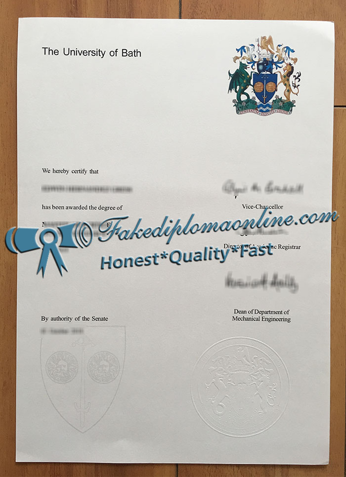 University of Bath diploma