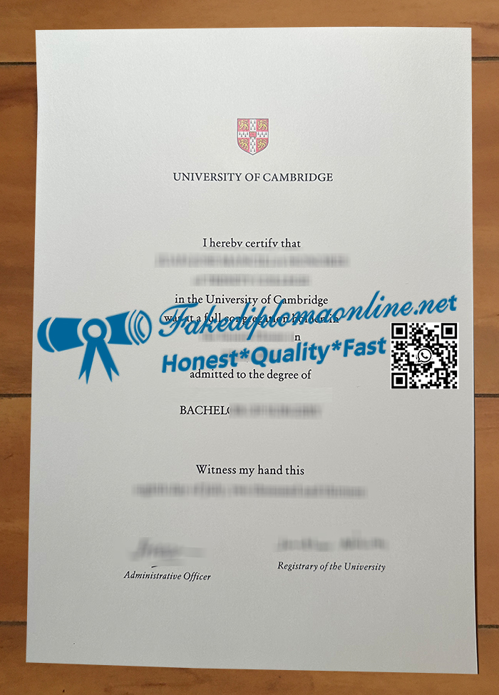 University of Cambridge degree