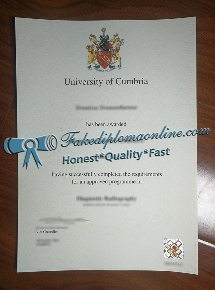 University of Cumbria diploma