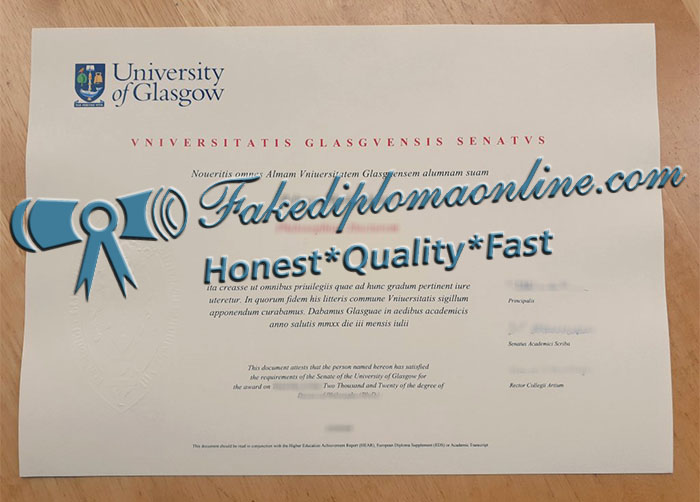 University of Glasgow diploma